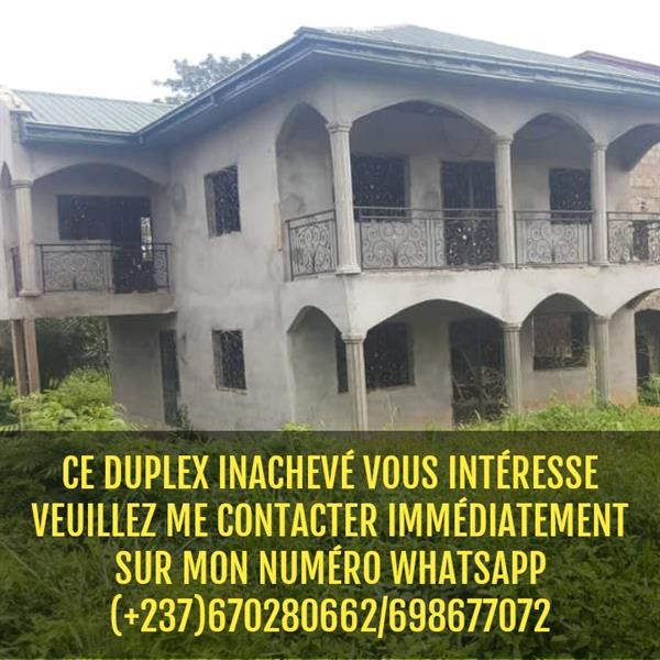 Duplex Inachevé À Vendre Yaoundé Mfou 