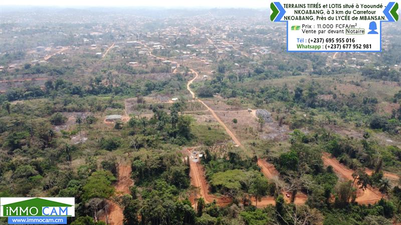 Terrains Titrés Et Lotis Situé À Yaoundé - Nkoabang 