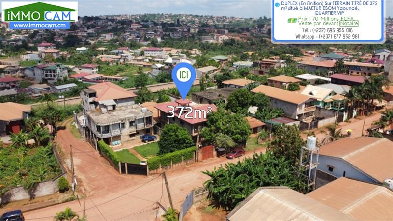 Duplex (En Finition) Sur Terrain Titré De 372 M2 Situé À Yaoundé 