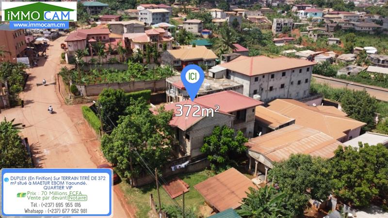 Duplex (En Finition) Sur Terrain Titré De 372 M2 Situé À Yaoundé 