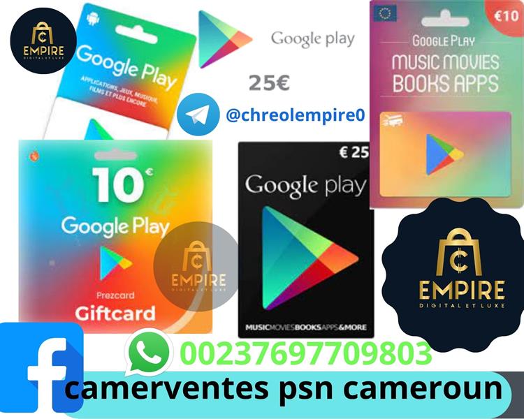 Carte Playstation Google Itunes Steam Disponible Chreol Empire 