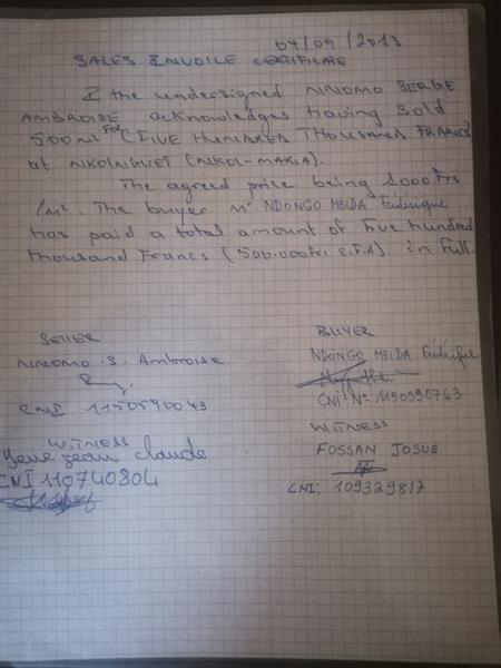 Site De 509 M2 Non Titre Avec Batiment Inacheve A Vendre A Mbalmayo Au Lieu Dit Nkolnguet Entree Ecole Primaire 