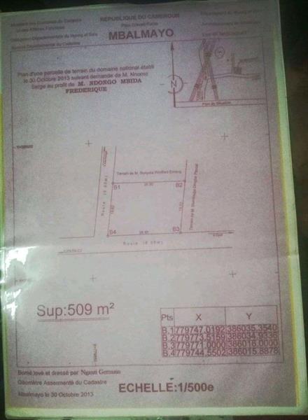 Site De 509 M2 Non Titre Avec Batiment Inacheve A Vendre A Mbalmayo Au Lieu Dit Nkolnguet Entree Ecole Primaire 