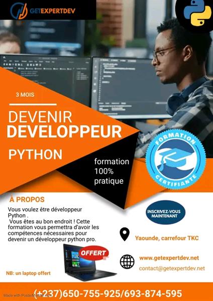 Promotion Formation Devenir Developpement Python 