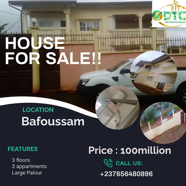 Maison A Vendre Maison et Villa a vendre Bafoussam Cameroon List