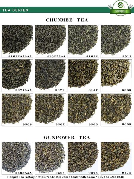 Thé Vert De Chine De Qualité (Usine Exporte) 