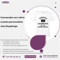 Commandez Vos T-Shirts Et Polos Personnalisés Chez Shopdesign,, Douala, Immobilier au Cameroun