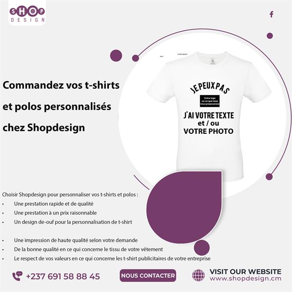 Commandez Vos T-Shirts Et Polos Personnalisés Chez Shopdesign 