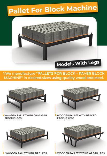 Wooden Pallet For Concrete Block Machines 
