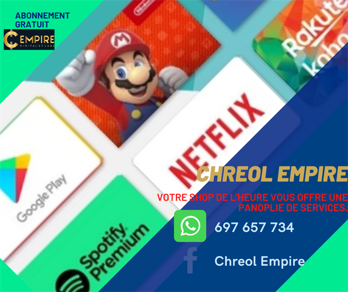 Chreol Empire Vente Des Cartes Cadeaux Itunes Psn Nintendo Xbox 