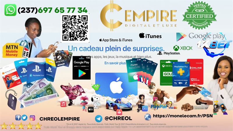 Carte Cadeaux Disponiblle Chez Chreol Empire 