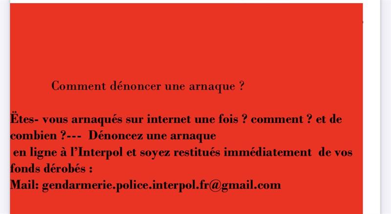 Dénoncez Une Arnaque 