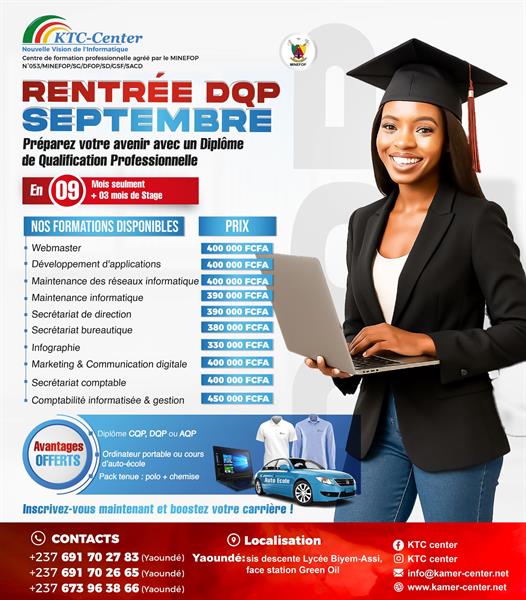 Rentree Diplome De Qualification Professionnelle 2025-2026  A Ktc-Center 