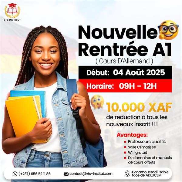 Cours D'allemand À Douala-Inscriptions Ouvertes 