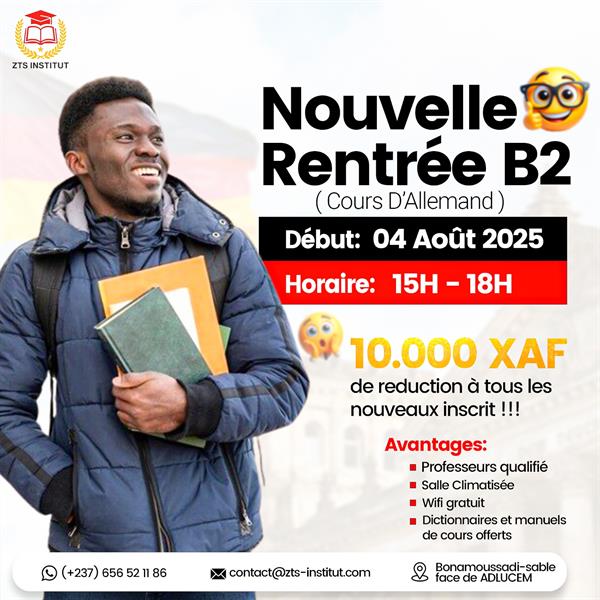 Cours D'allemand À Douala-Inscriptions Ouvertes 