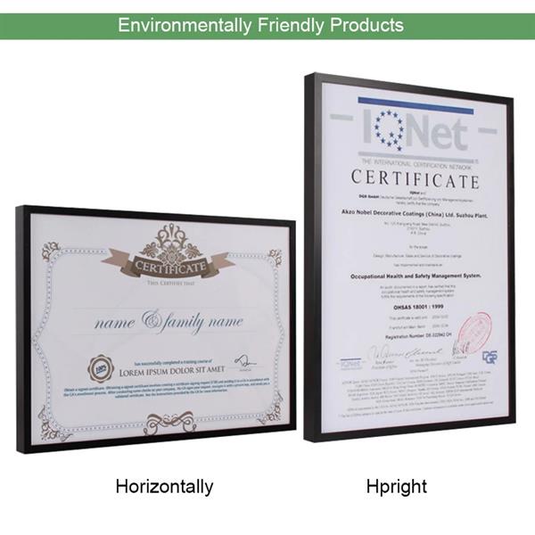 Cadre Photo En Aluminium Noir Luxueux Pour Diplôme Et Autres 