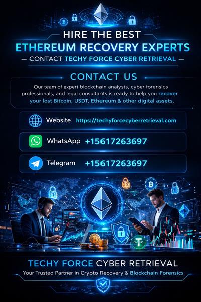 Best Agency To Recover Lost Or Stolen Cryptocurrency : Visit Techy Force Cyber Retrieval 