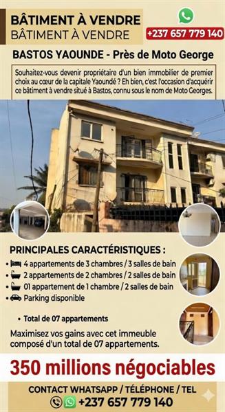 Batiment A Vendre - Bastos Yaounde / Building For Sale - Bastos Yaounde 