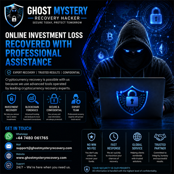 Professional Cryptocurrency Recovery Service: Visit Ghost Mystery Recovery Hacker 