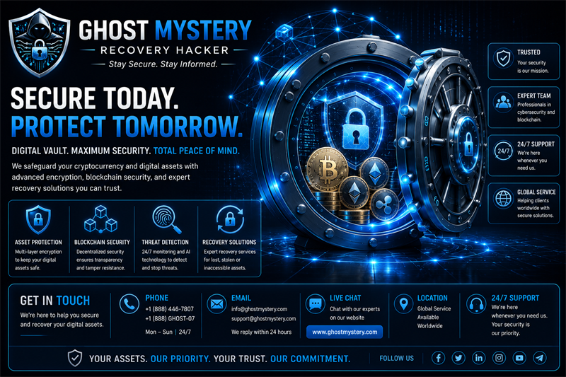 Professional Cryptocurrency Recovery Service: Visit Ghost Mystery Recovery Hacker 