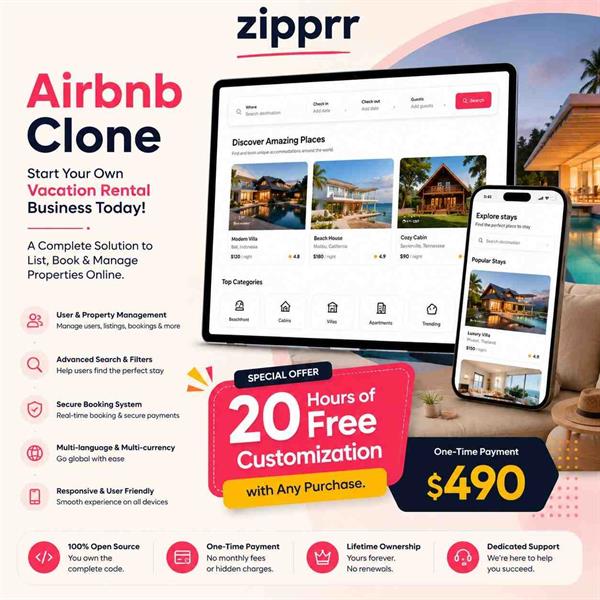 What's In Zipprr's White Label Airbnb Clone 